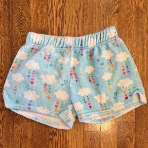 Girls Cloud Print Pajama Shorts Size Large